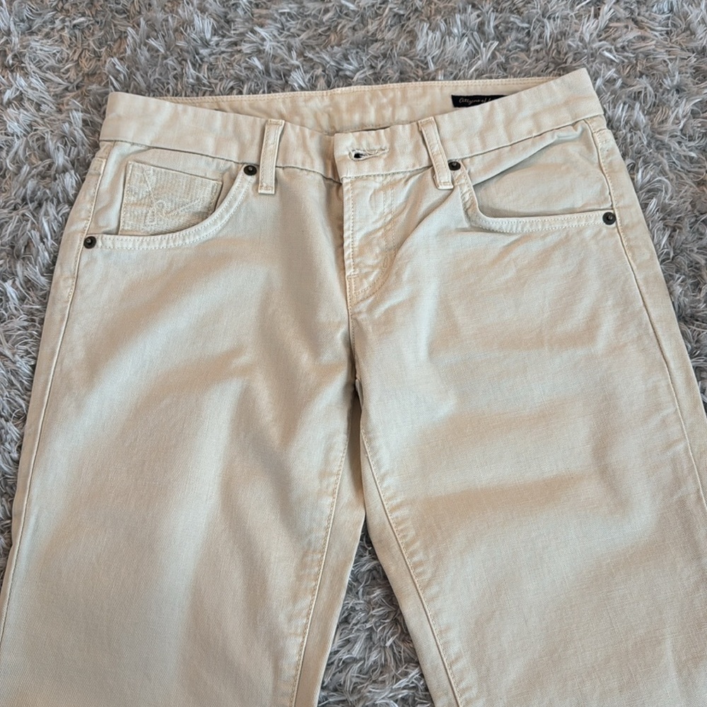 Citizens of Humanity Cream Flare Jeans - Picture 5 of 12